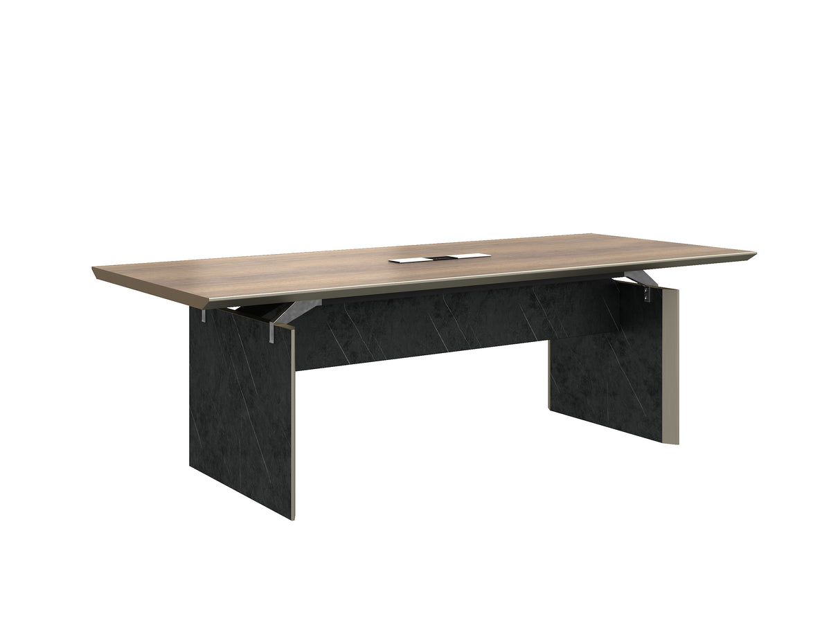 Knight 2.4M Boardroom Table Brown Oak