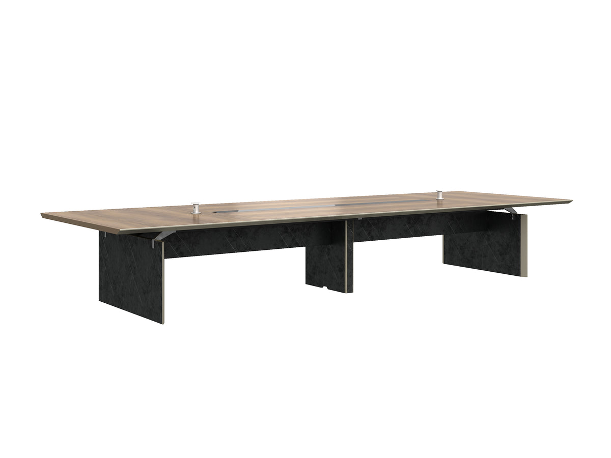 Knight 2.4M Boardroom Table Brown Oak