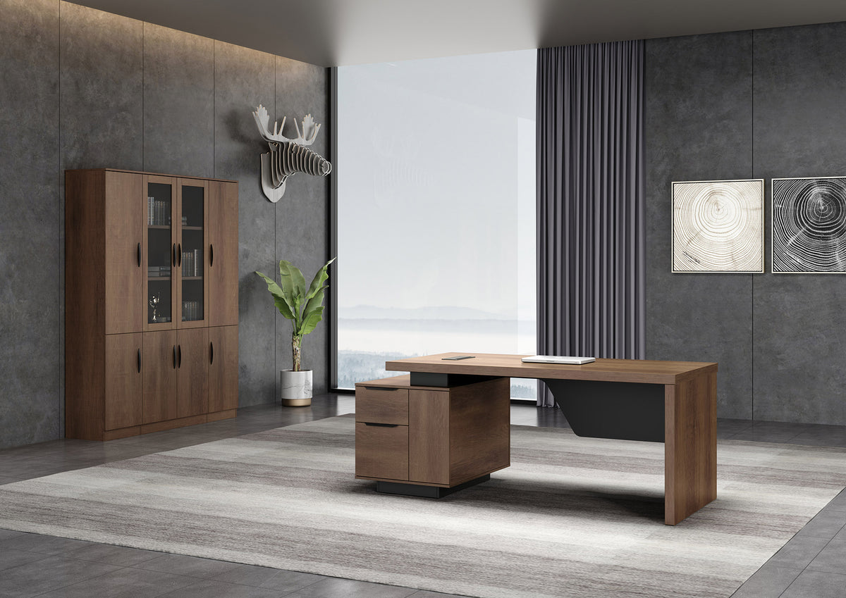 Executive Office Desk 1.6/1.8M Brown Oak