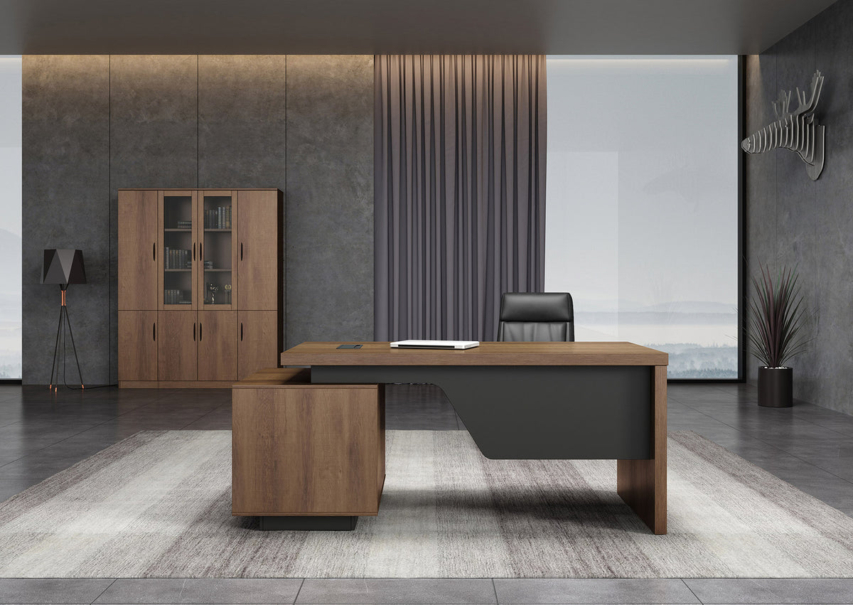 Executive Office Desk 1.6/1.8M Brown Oak
